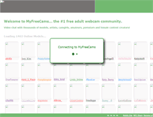 Tablet Screenshot of myfreecams.com